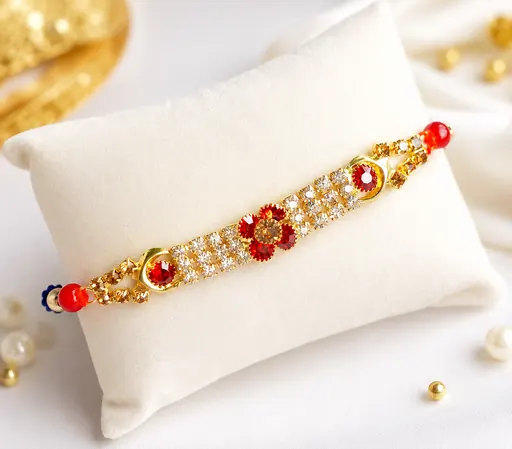 Premium Designer Pearl Beads Rakhi