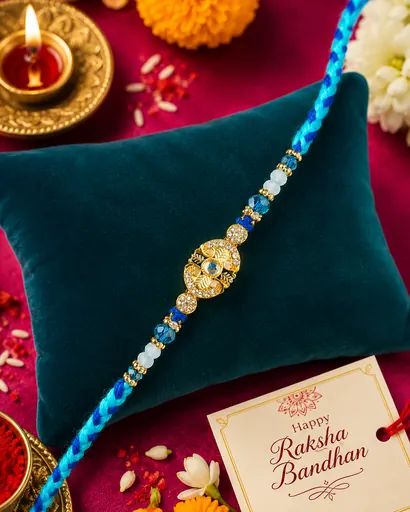 Blue Pearl Rakhi